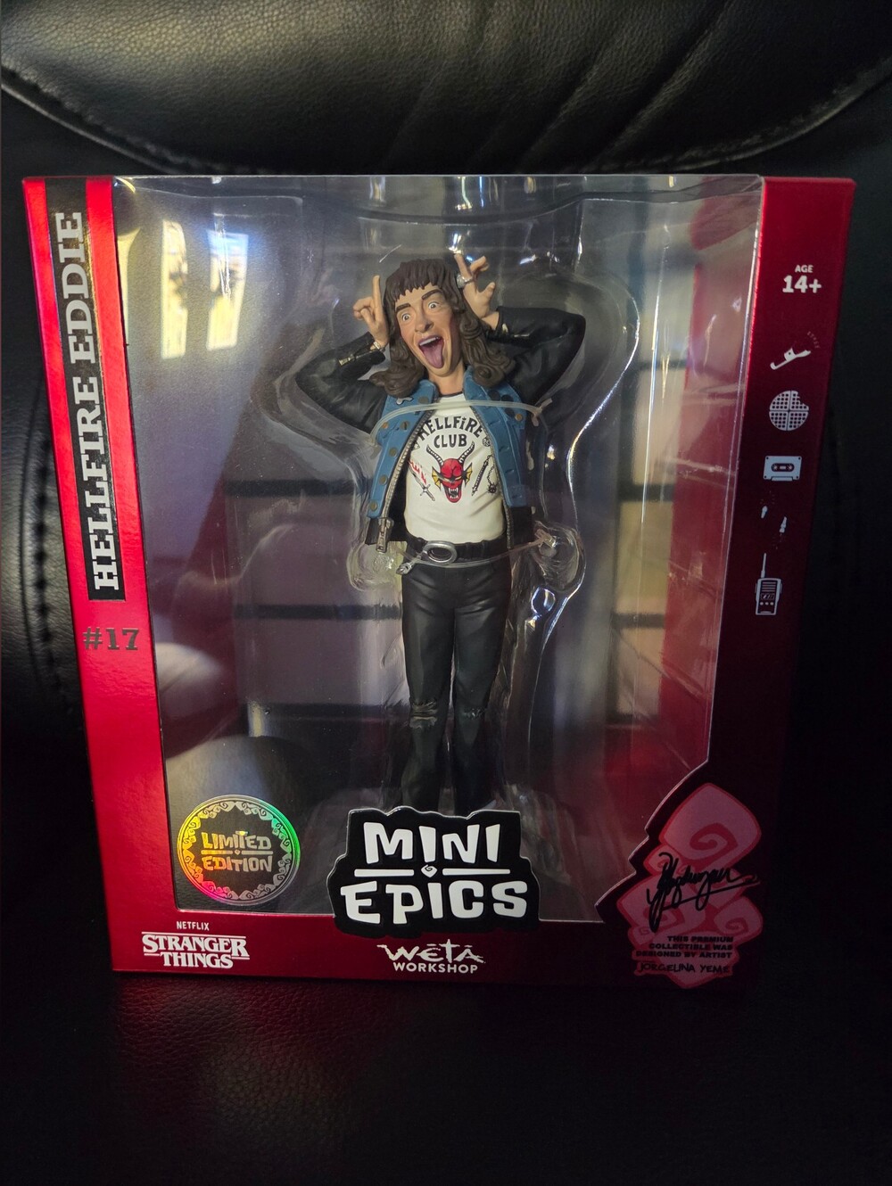 Netflix Stranger Things Mini Epics Hellfire Eddie Munson Limited Edition Figure